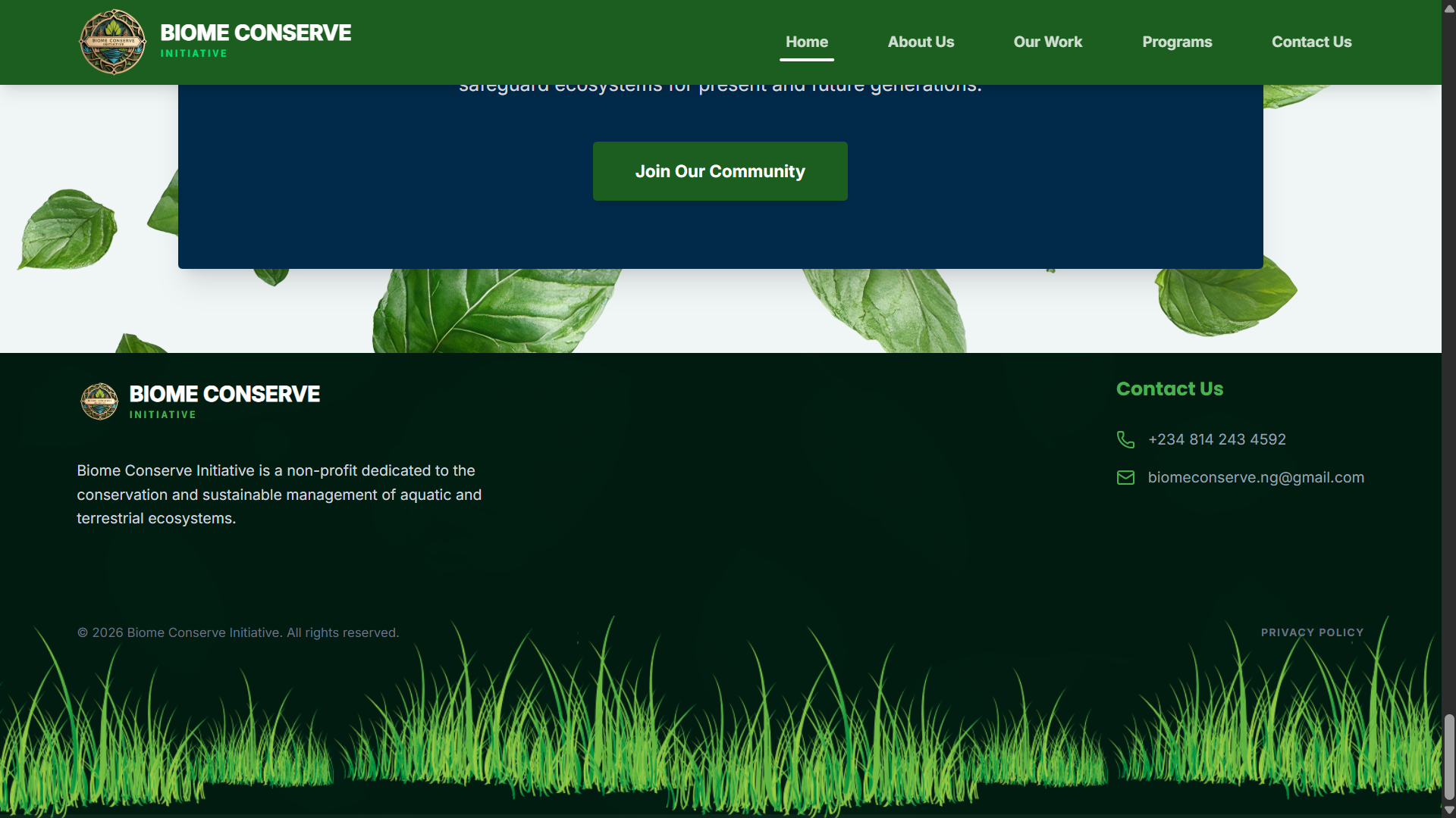 Biome Conserve Initiative