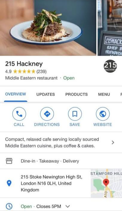 Google Search Business Listing